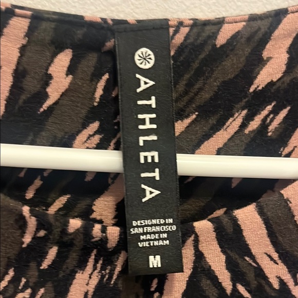 Athleta Black, Olive and Rose Patterned Sleeveless Dress - Picture 3 of 3